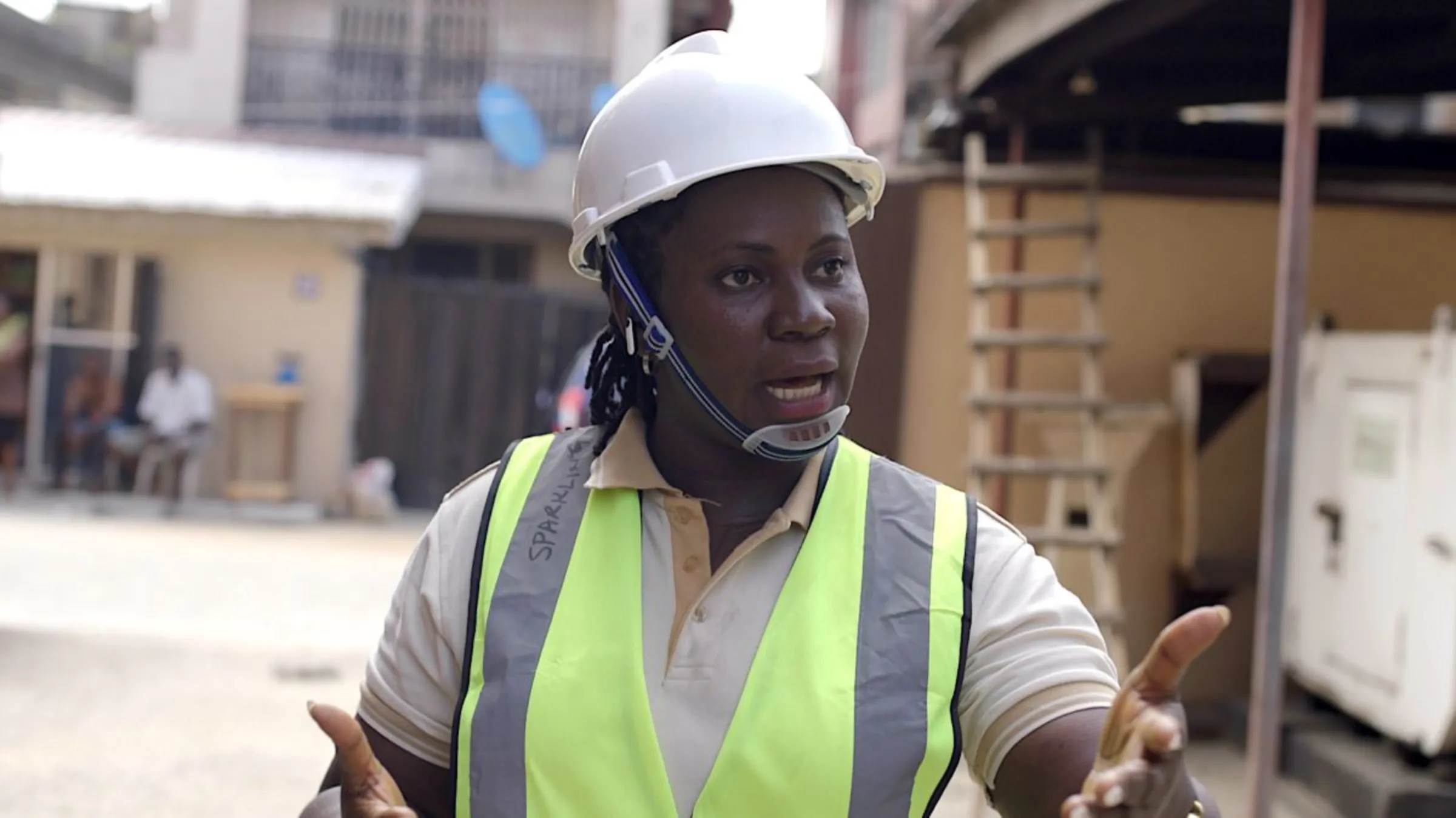 Solar engineer Aanu Sesan-Emmanuel. Thomson Reuters Foundation/Meghan McDonough