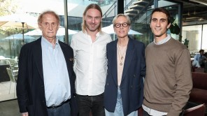 Mike Medavoy, Peter White, Betsy Beers and Jacobo Aparicio at the Deadline Presents Spanish Spotlight: Celebrating Iberseries in LA held at Spring Place Beverly Hills on July 10, 2024 in Los Angeles,