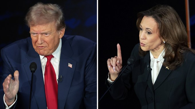 Donald Trump and Kamala Harris