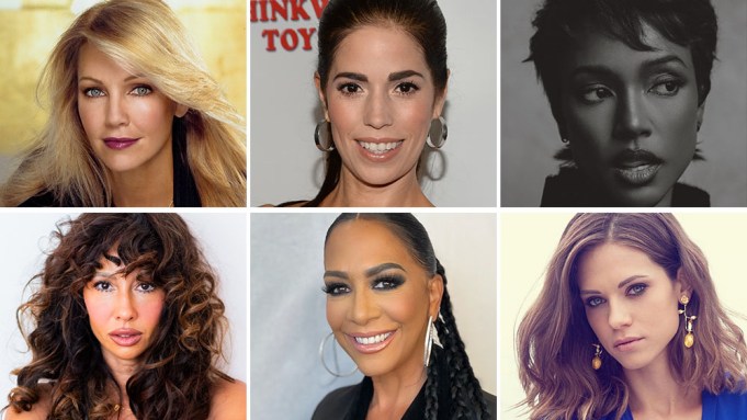 Top L to R: Heather Locklear, Ana Ortiz & Karrueche Tran Bottom L to R: Jackie Cruz, Sheila E & Lyndsy Fonseca