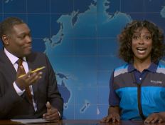 ‘SNL’s ‘Weekend Update’ Features Overworked Amazon Worker In Ego Nwodim & James Austin Johnson And Sarah Sherman As Feuding Oasis Brothers