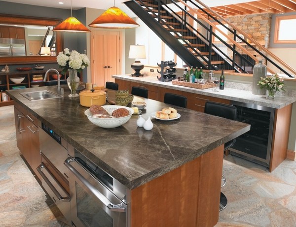 island countertops natural materials colors