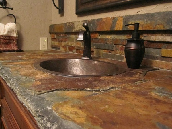 slate countertops ideas home interior natural materials