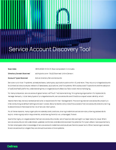 Service Account Discovery Tool for Windows 32-bit