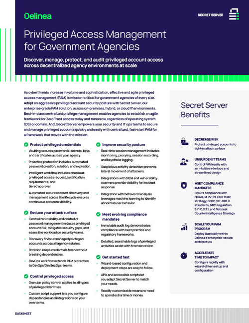 Privileged Access Management for Government Agencies