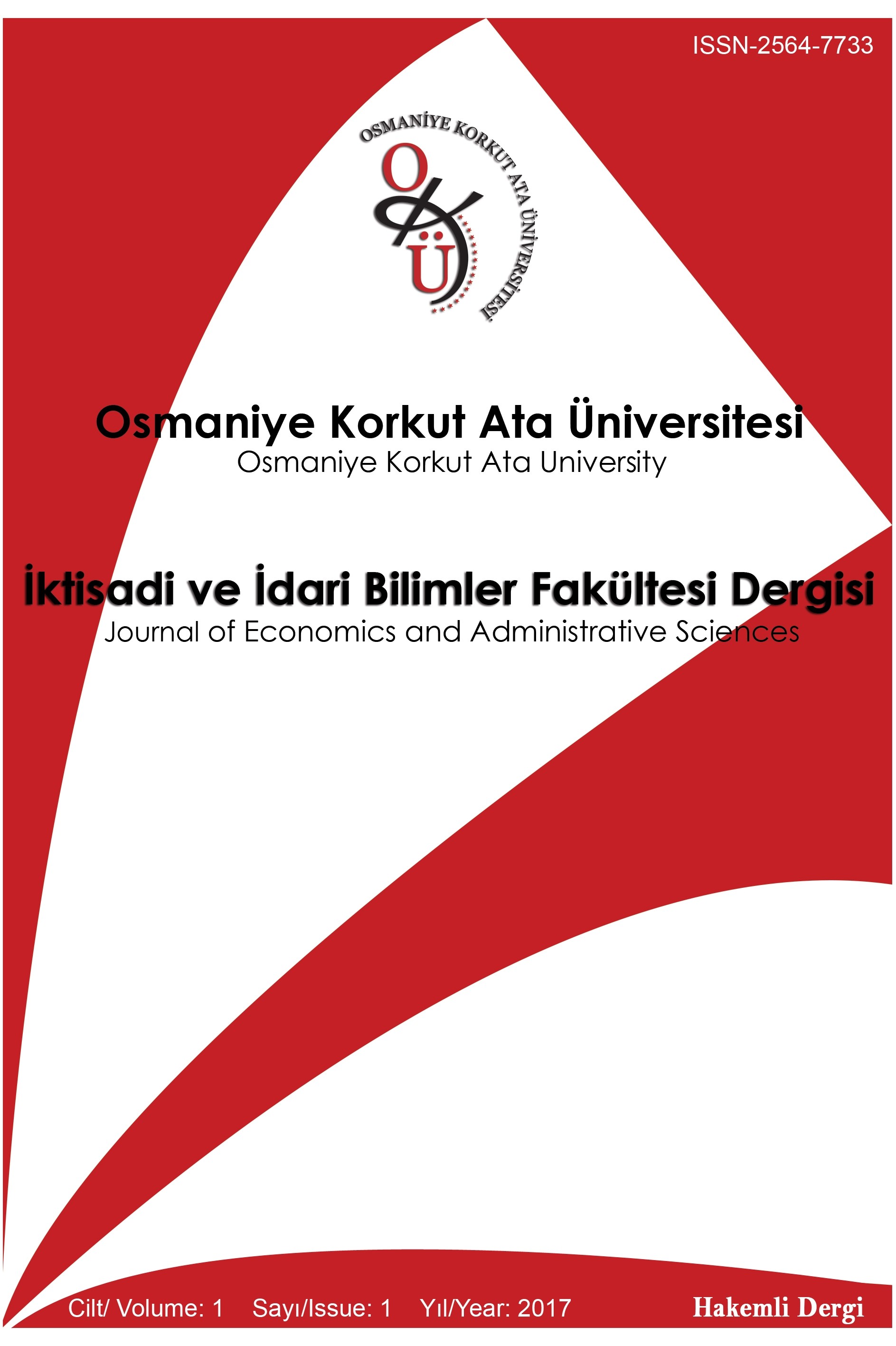 Osmaniye Korkut Ata Üniversitesi İktisadi ve İdari Bilimler Fakültesi Dergisi Kapak resmi