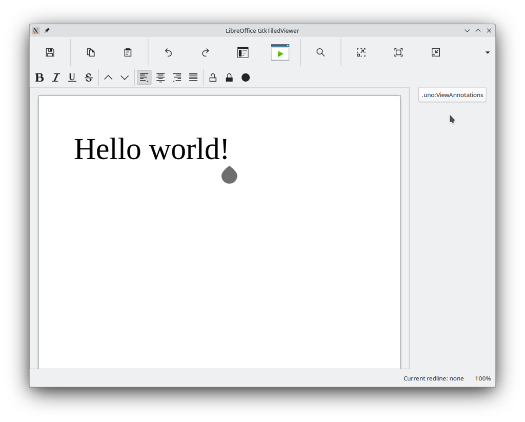 LibreOffice GTK Tiled Viewer