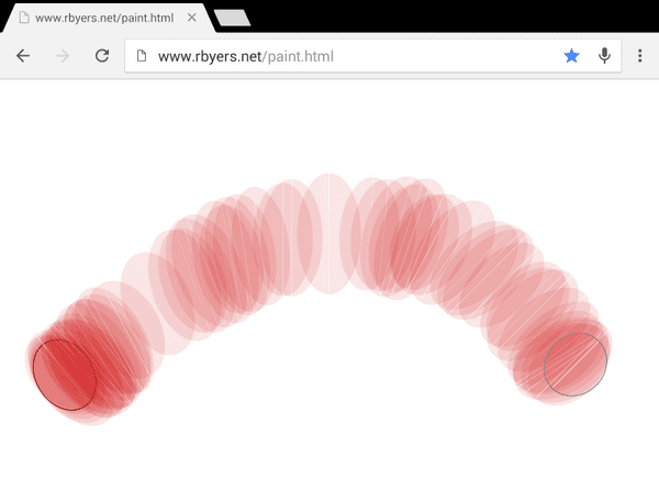 Screenshot Rotazione angolo tocco