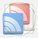 סמל של Google Reader מעל תבנית חריגה