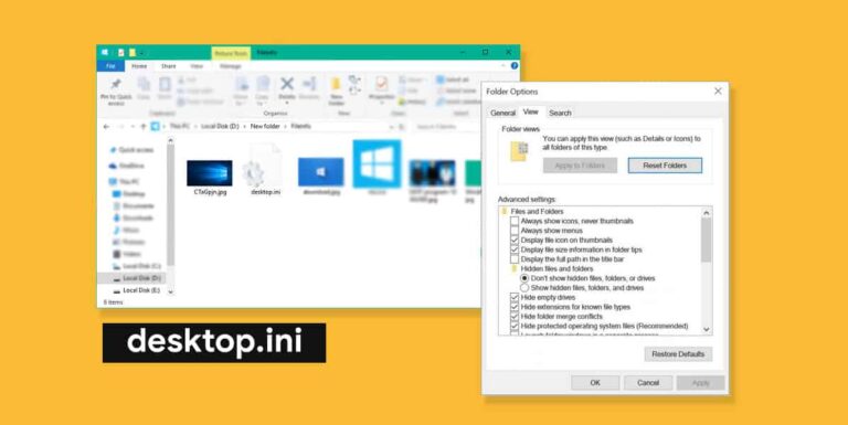 What is desktop.ini in Windows 11? Can I delete desktop.ini?