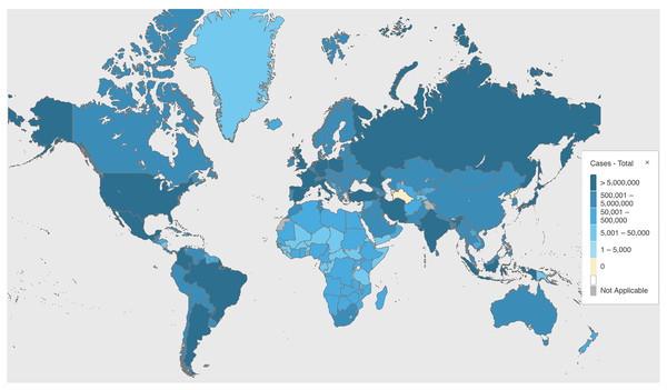 Globally, as of 4:31pm CET, 8 March 2022, there have been 446,511,318 confirmedcases of COVID-19, including 6,004,421 deaths (source: https://covid19.who.int).