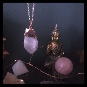 Angel Aura Quartz Electroformed Necklace