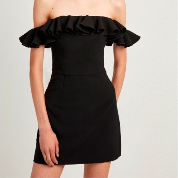 Whisper Light Off the Shoulder Ruffle Minidress - Picture 1 of 7