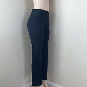 Black High Waist Tummy Control Pull On Work Pant