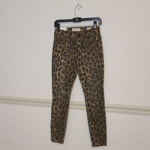 Pac Sun Leopard print Jeans 25 NWT