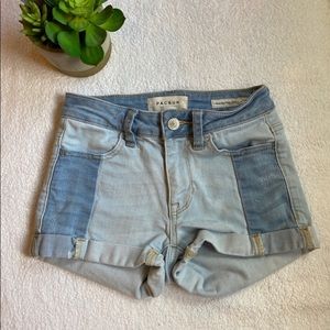 🎀Pacsun Colorblock Jean Denim Shorts🎀