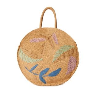 Time and Tru Women's Bag Multi Floral Embroidery