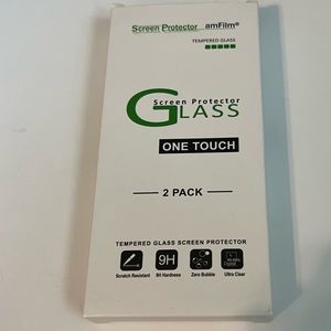 NIB amfilm One Touch iPhone 12 & 12 Pro 2-pack Screen Protector