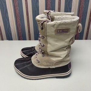 L.L. Bean Rangeley Pac Boot Insulated Waterproof Tek Women’s Size 6.5 Tan Brown