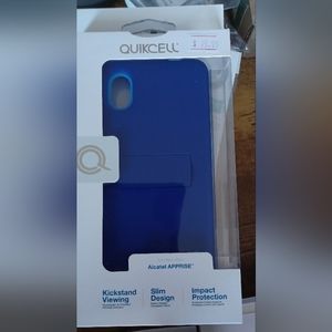 QuikCell Alcatel Aprise Kickstand Viewing Phone Case-blue