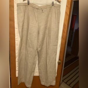 ESCADA Sport wide leg linen pants Sz XL