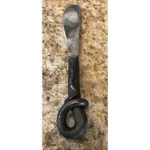 Forged Iron Stainless Butter Knife Swirl Coil