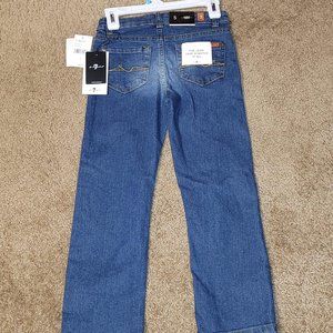 NWT! 7 for all mankind kids standard jeans, size 5