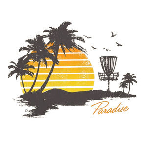 Disc Golf PARADISE SUNRISE Mousepad Mouse Pad Computer Golf Gift