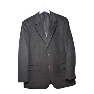 Club Room Blazer sport coat grey wool silk cashmere 44r