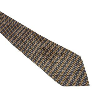 Vintage Gucci GG Horsebit Silk Necktie 3.5"