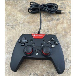 Ematic Nintendo Switch Wired Controller NSWC012W Black And Red