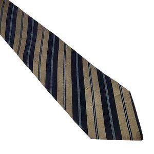 Vintage Gucci Silk Tie Striped G Logo 4"