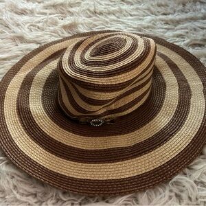 Jennifer Lopez summer straw hat - floppy wide brimmed