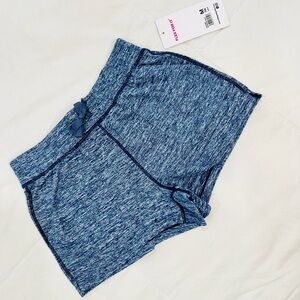 90 DEGREE BY REFLEX • GIRLS HEATHER MOONLIT OCEAN COMFY ACTIVE SHORTS NWT M (10)