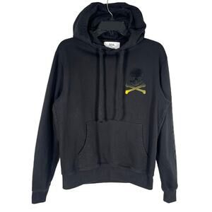 SoulCycle San Diego Skull Bones Hoodie Sweatshirt XS Black Long Sleeve Pockets