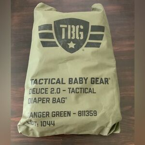 TBG NWOT -Tactical Baby Gear Deuce 2.0 Diaper Bag in Ranger Green