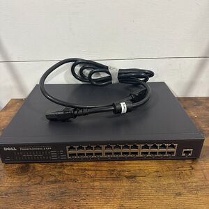 Dell PowerConnect 2124 24-Port Ethernet Network Switch Dell P/N: 03N437 Tested