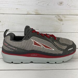 Altra Paradigm 3 Running Shoes Mens Size 8 Gray Mesh Athletic Sneakers Red Trim