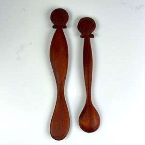 Handcarved Mahogany Utensils