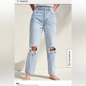 Pacsun High Rise Distressed Jeans