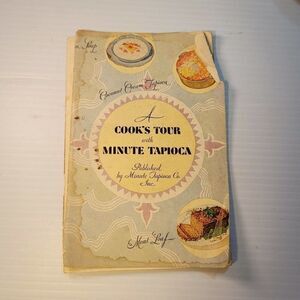 Vintage 1929 Cook Book A Cooks Tour Minute Tapioca