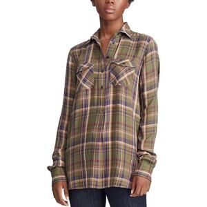 Ralph Lauren Plaid Tunic Blouse