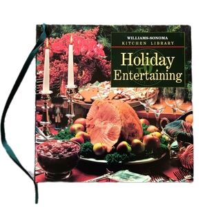 1996 Holiday Entertaining Williams Sonoma Cookbook, Christmas Thanksgiving