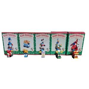 Disney Mickey Express Hallmark Merry Miniatures (1998) Complete Set Pre-owned