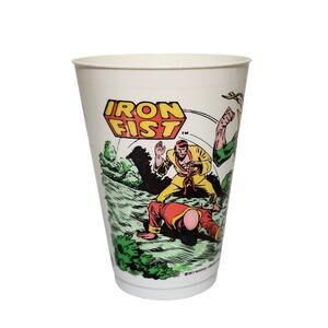 Marvel Comics Iron Fist Vintage 7-11 Slurpee Cup (1977) Pre-owned