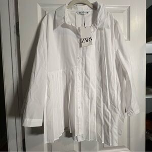 NWT Zara The Nova Shirt White Size XXL