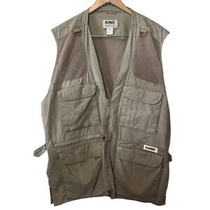 DOMKE PhoTOGS Vest Mens Safari Photography Taupe Khaki Fishing Utility Pocket XL