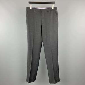 ETRO x 35 Dark Gray Lana Wool Dress Pants