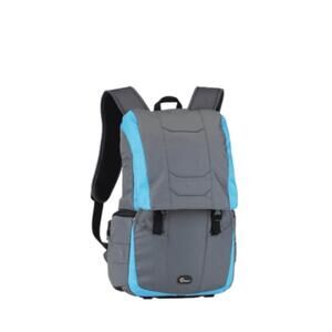 Lowepro Versapack 200 AW Grey and polar blue camera backpack, all weather cover