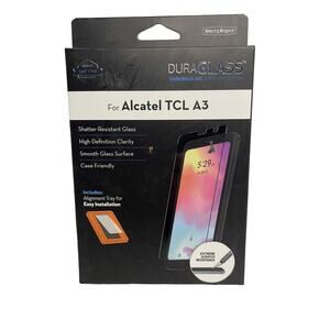 DuraGLASS Tempered Glass Screen Protector Galaxy Alcatel TCL A3